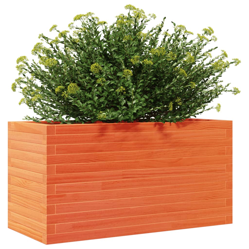 Plantenbak 90x40x45,5 cm massief grenenhout wasbruin is nu te koop bij PeponiXL, paradijselijk wonen!