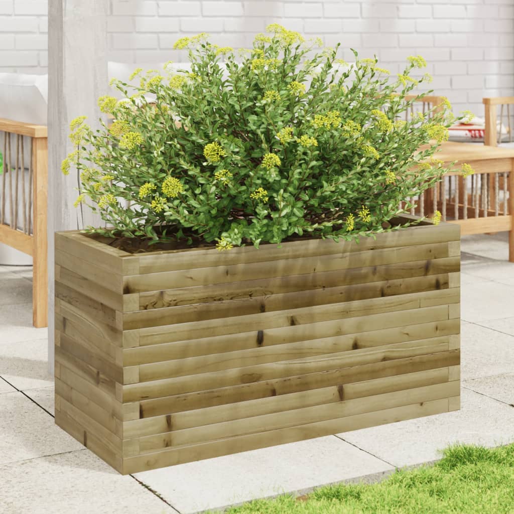 Plantenbak 90x40x45,5 cm geïmpregneerd grenenhout is nu te koop bij PeponiXL, paradijselijk wonen!