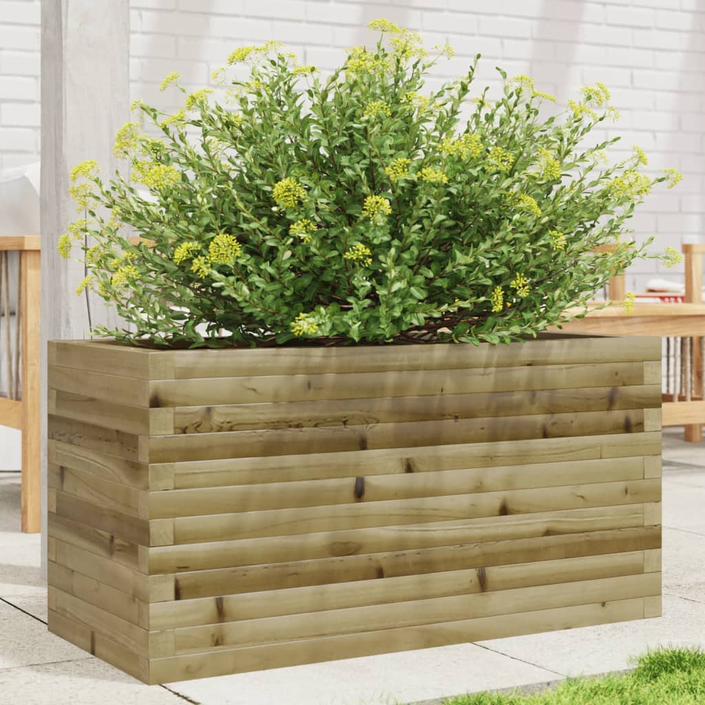 Plantenbak 90x40x45,5 cm geïmpregneerd grenenhout is nu te koop bij PeponiXL, paradijselijk wonen!