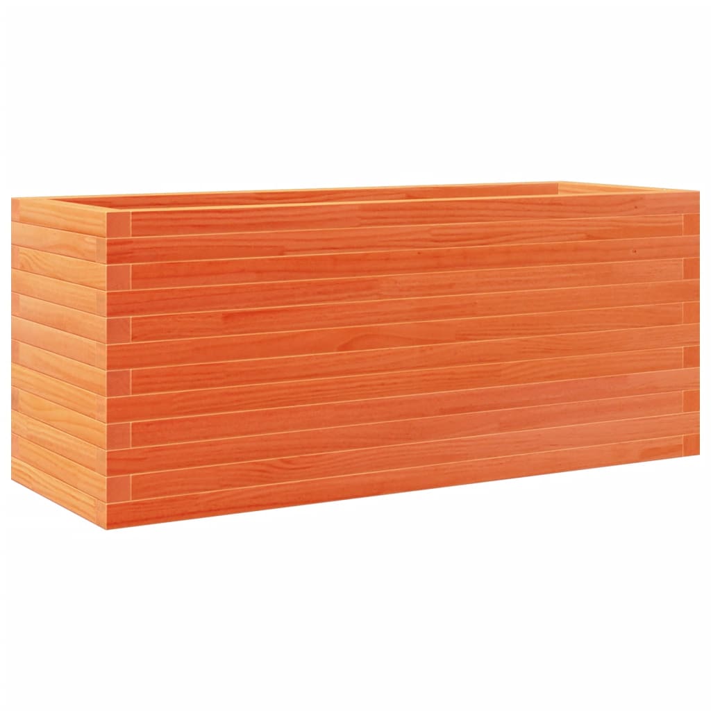 Plantenbak 110x40x45,5 cm massief grenenhout wasbruin is nu te koop bij PeponiXL, paradijselijk wonen!