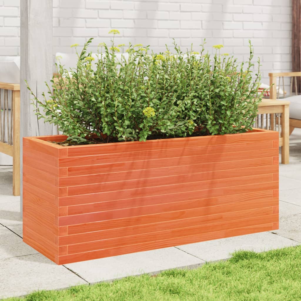 Plantenbak 110x40x45,5 cm massief grenenhout wasbruin is nu te koop bij PeponiXL, paradijselijk wonen!