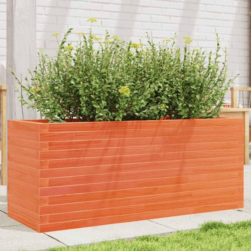Plantenbak 110x40x45,5 cm massief grenenhout wasbruin is nu te koop bij PeponiXL, paradijselijk wonen!