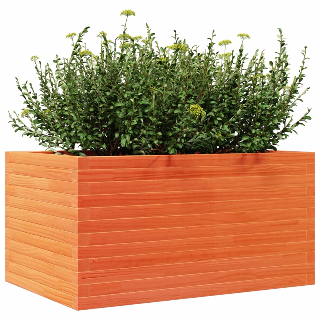 Plantenbak 90x60x45,5 cm massief grenenhout wasbruin is nu te koop bij PeponiXL, paradijselijk wonen!