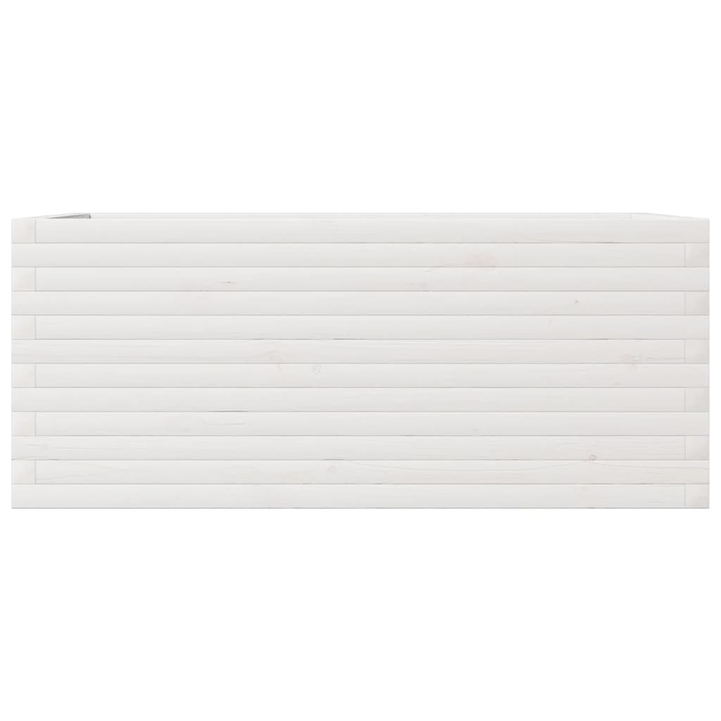 Plantenbak 110x60x45,5 cm massief grenenhout wit is nu te koop bij PeponiXL, paradijselijk wonen!