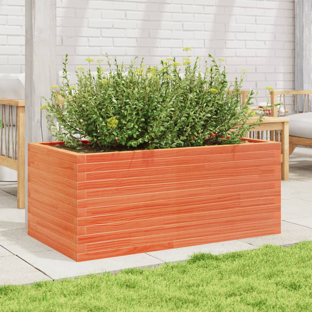 Plantenbak 110x60x45,5 cm massief grenenhout wasbruin is nu te koop bij PeponiXL, paradijselijk wonen!