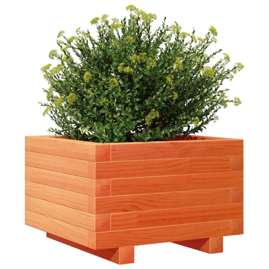 Plantenbak 40x40x26,5 cm massief grenenhout wasbruin is nu te koop bij PeponiXL, paradijselijk wonen!