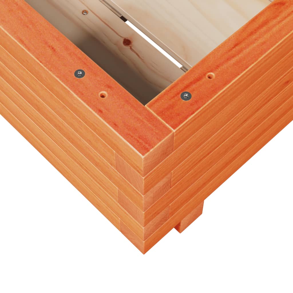 Plantenbak 40x40x26,5 cm massief grenenhout wasbruin is nu te koop bij PeponiXL, paradijselijk wonen!