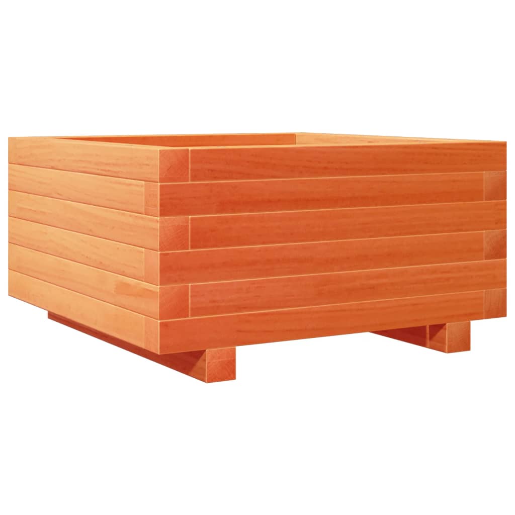 Plantenbak 50x50x26,5 cm massief grenenhout wasbruin is nu te koop bij PeponiXL, paradijselijk wonen!
