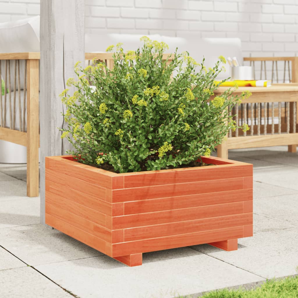 Plantenbak 50x50x26,5 cm massief grenenhout wasbruin is nu te koop bij PeponiXL, paradijselijk wonen!