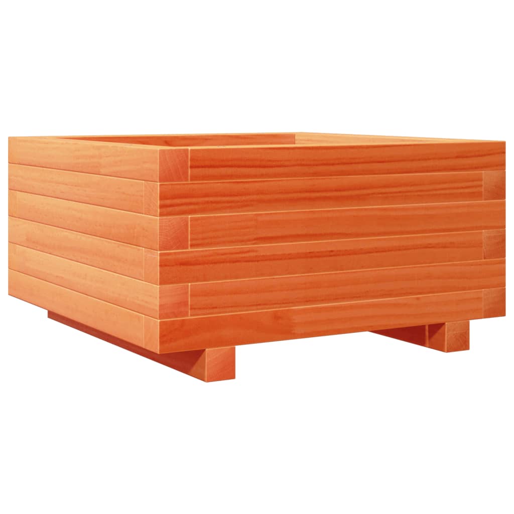 Plantenbak 50x50x26,5 cm massief grenenhout wasbruin is nu te koop bij PeponiXL, paradijselijk wonen!
