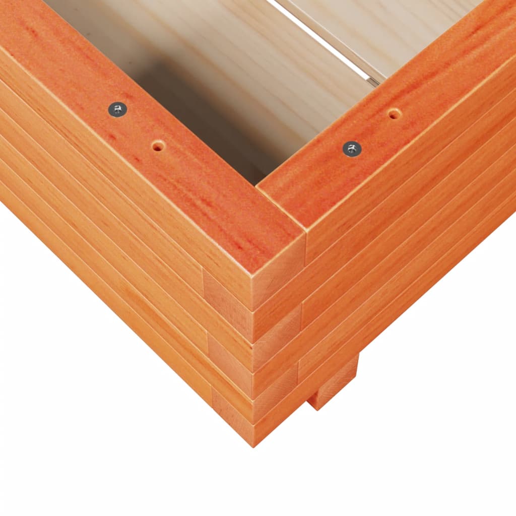 Plantenbak 50x50x26,5 cm massief grenenhout wasbruin is nu te koop bij PeponiXL, paradijselijk wonen!