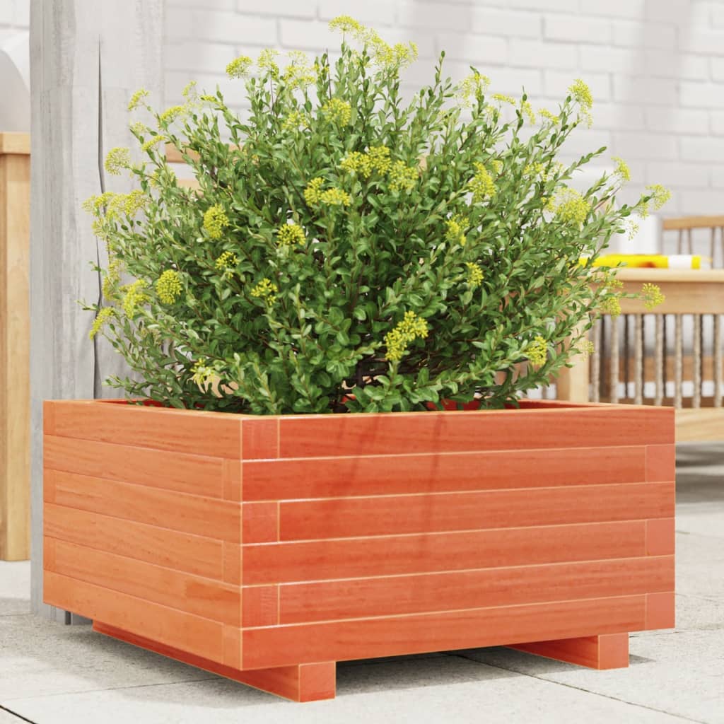 Plantenbak 50x50x26,5 cm massief grenenhout wasbruin is nu te koop bij PeponiXL, paradijselijk wonen!