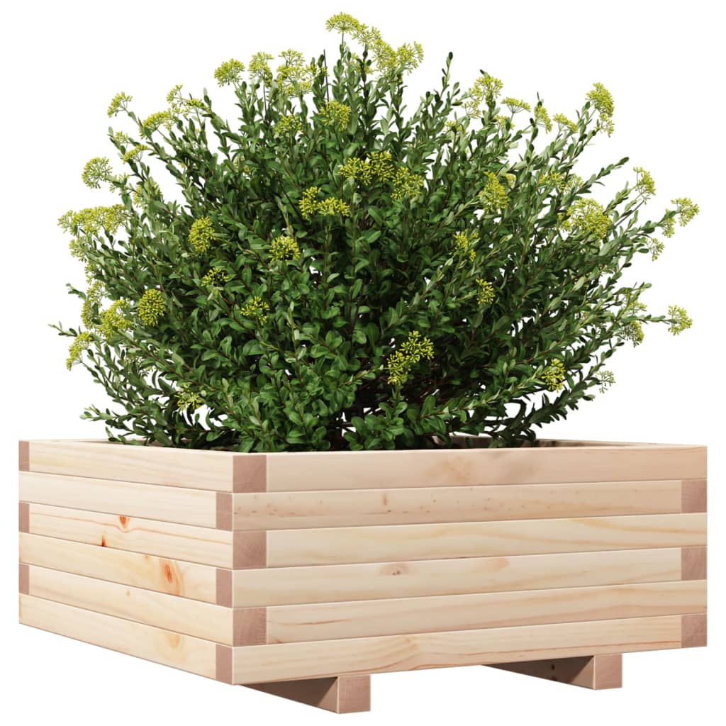 Plantenbak 60x60x26,5 cm massief grenenhout is nu te koop bij PeponiXL, paradijselijk wonen!