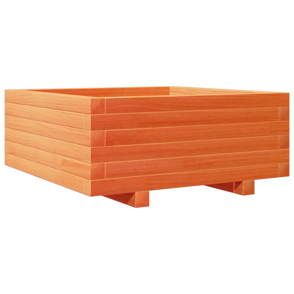 Plantenbak 60x60x26,5 cm massief grenenhout wasbruin is nu te koop bij PeponiXL, paradijselijk wonen!