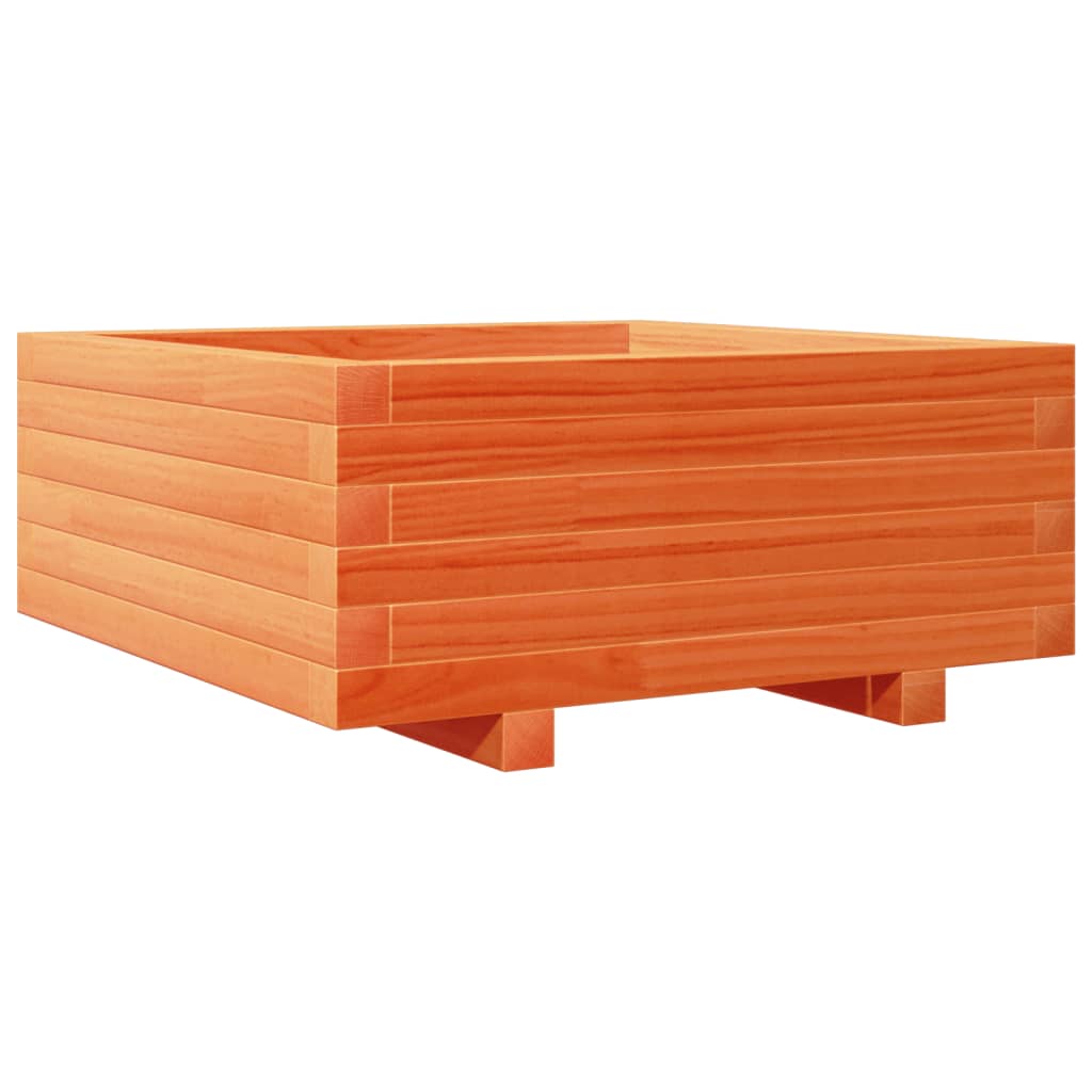 Plantenbak 60x60x26,5 cm massief grenenhout wasbruin is nu te koop bij PeponiXL, paradijselijk wonen!