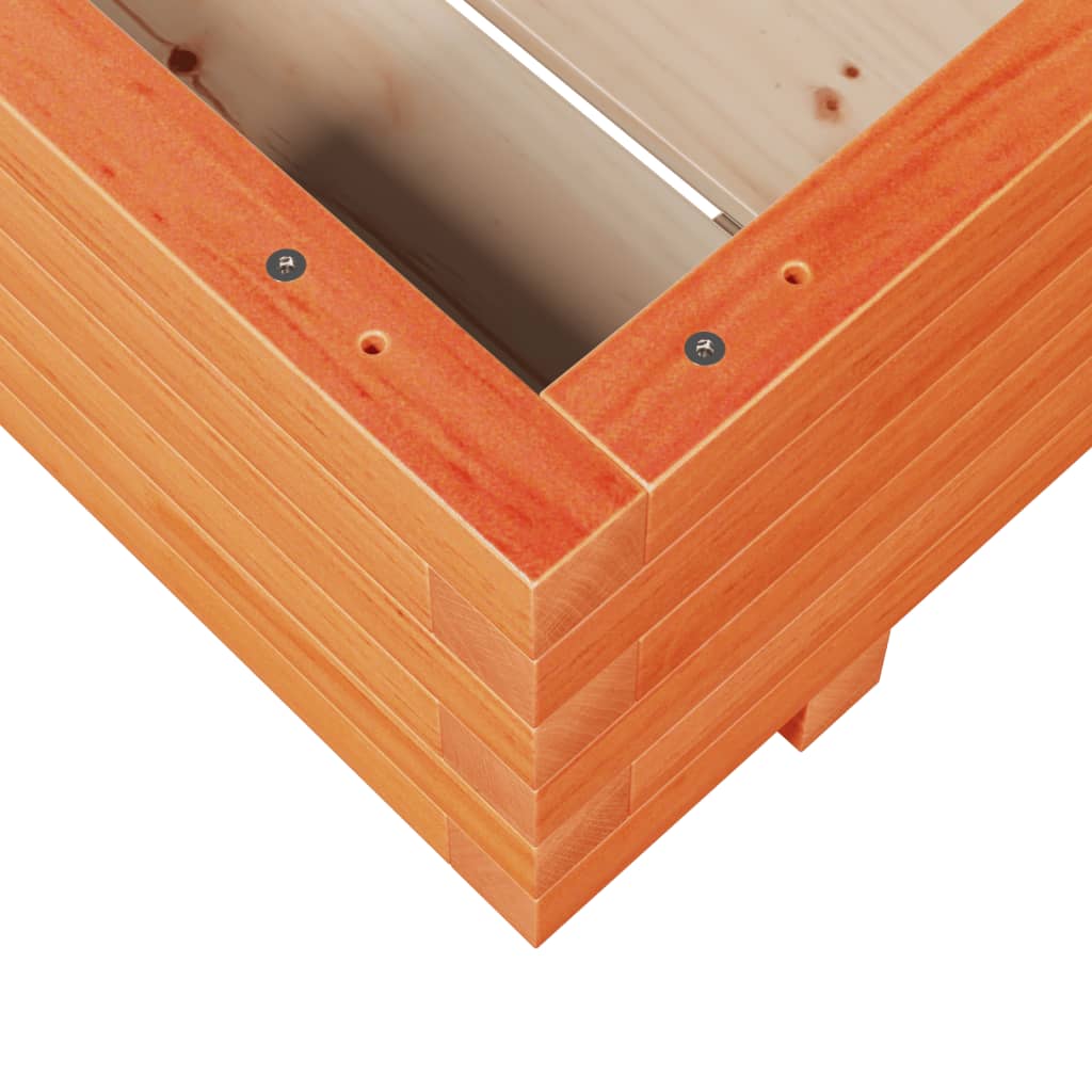 Plantenbak 60x60x26,5 cm massief grenenhout wasbruin is nu te koop bij PeponiXL, paradijselijk wonen!