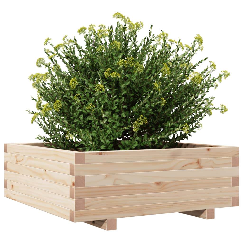 Plantenbak 70x70x26,5 cm massief grenenhout is nu te koop bij PeponiXL, paradijselijk wonen!