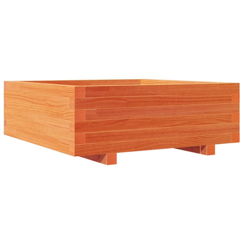 Plantenbak 70x70x26,5 cm massief grenenhout wasbruin is nu te koop bij PeponiXL, paradijselijk wonen!