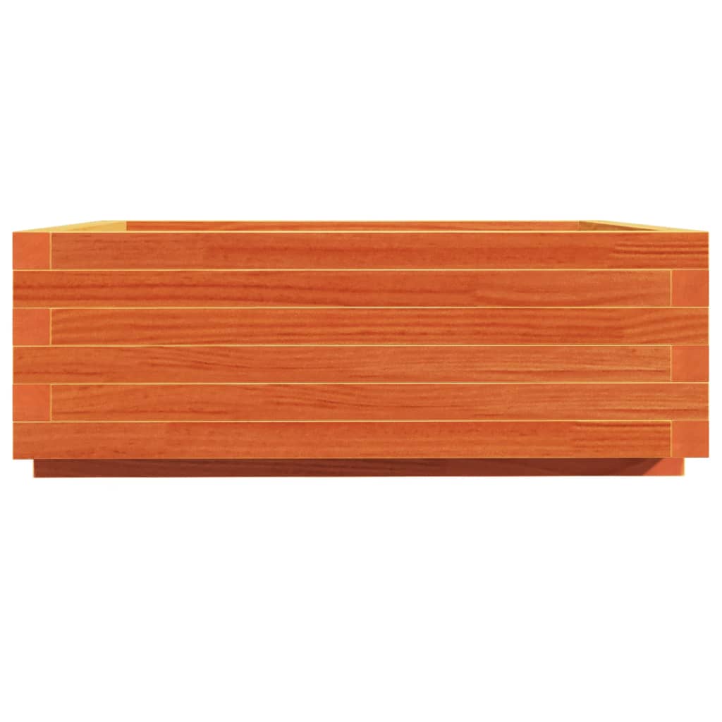 Plantenbak 70x70x26,5 cm massief grenenhout wasbruin is nu te koop bij PeponiXL, paradijselijk wonen!