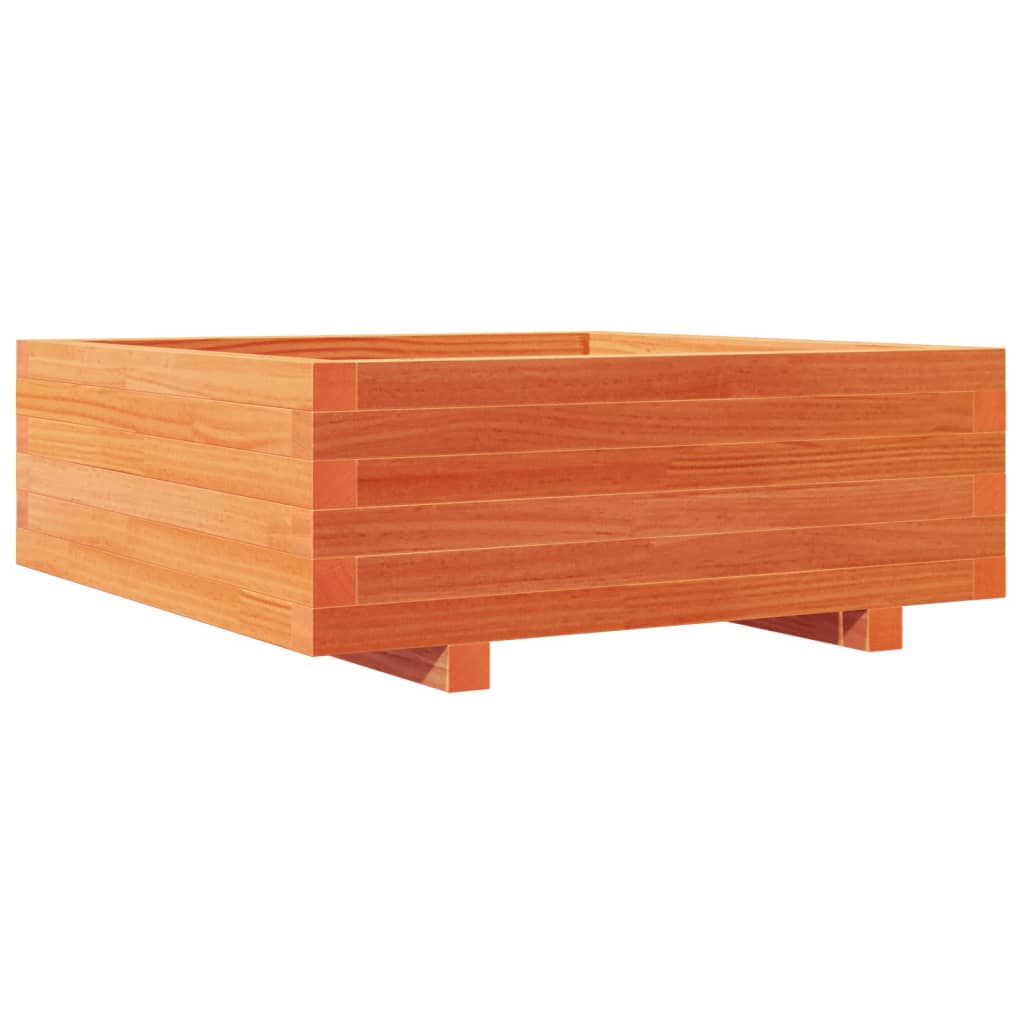 Plantenbak 70x70x26,5 cm massief grenenhout wasbruin is nu te koop bij PeponiXL, paradijselijk wonen!