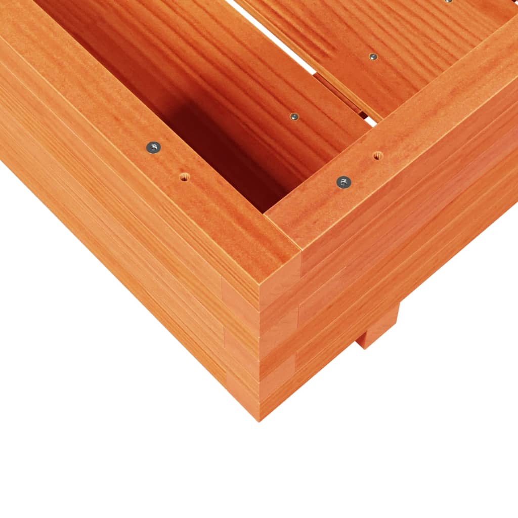 Plantenbak 70x70x26,5 cm massief grenenhout wasbruin is nu te koop bij PeponiXL, paradijselijk wonen!