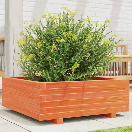 Plantenbak 70x70x26,5 cm massief grenenhout wasbruin is nu te koop bij PeponiXL, paradijselijk wonen!