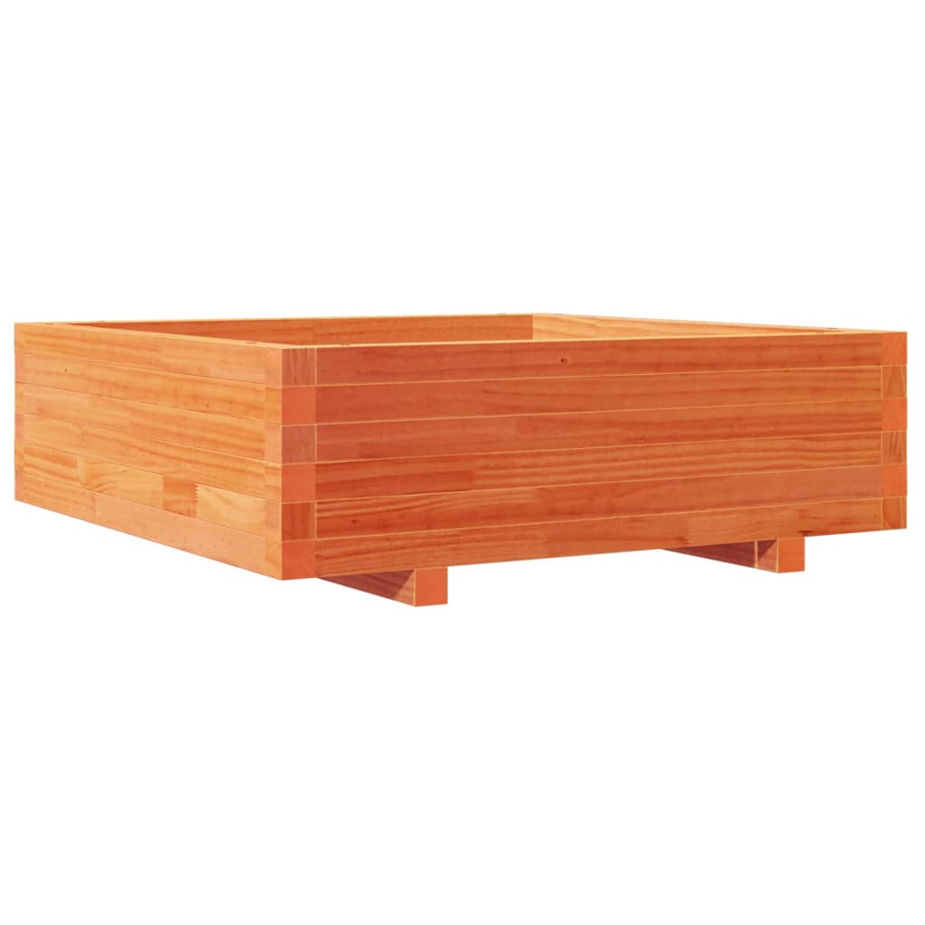 Plantenbak 80x80x26,5 cm massief grenenhout wasbruin is nu te koop bij PeponiXL, paradijselijk wonen!