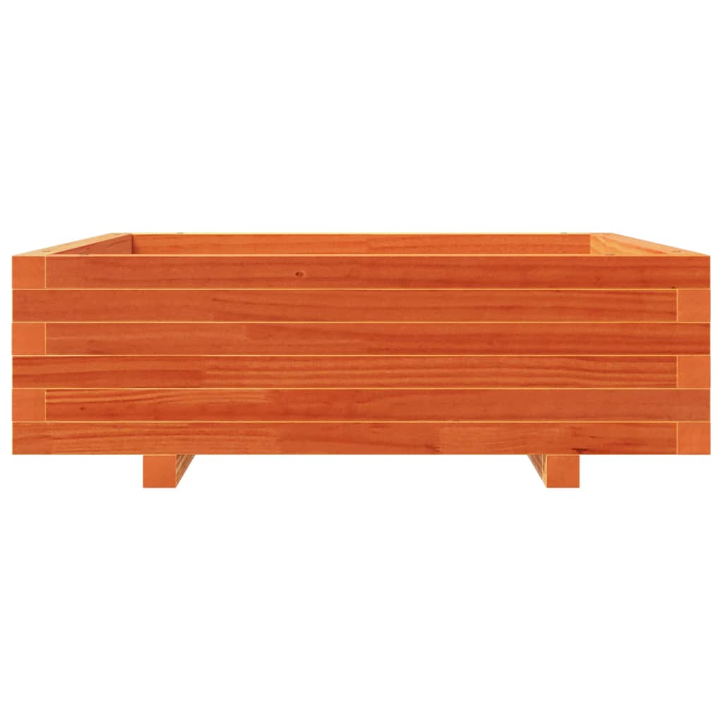 Plantenbak 80x80x26,5 cm massief grenenhout wasbruin is nu te koop bij PeponiXL, paradijselijk wonen!