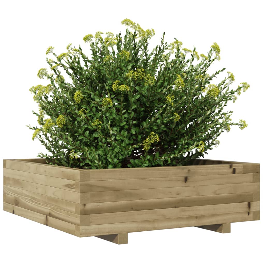 Plantenbak 80x80x26,5 cm geïmpregneerd grenenhout is nu te koop bij PeponiXL, paradijselijk wonen!