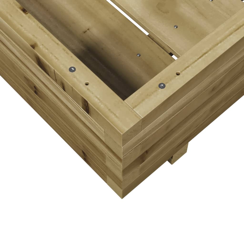 Plantenbak 80x80x26,5 cm geïmpregneerd grenenhout is nu te koop bij PeponiXL, paradijselijk wonen!