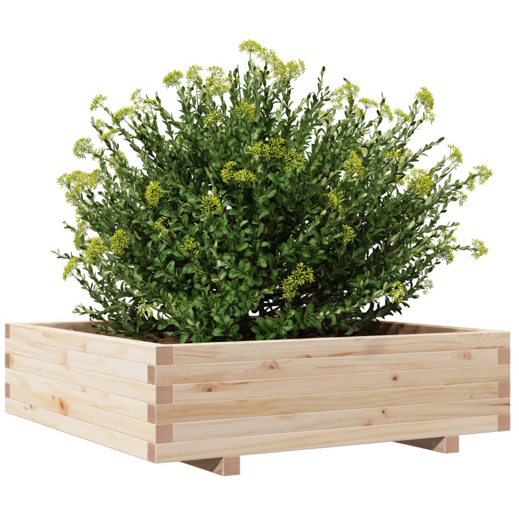 Plantenbak 90x90x26,5 cm massief grenenhout is nu te koop bij PeponiXL, paradijselijk wonen!