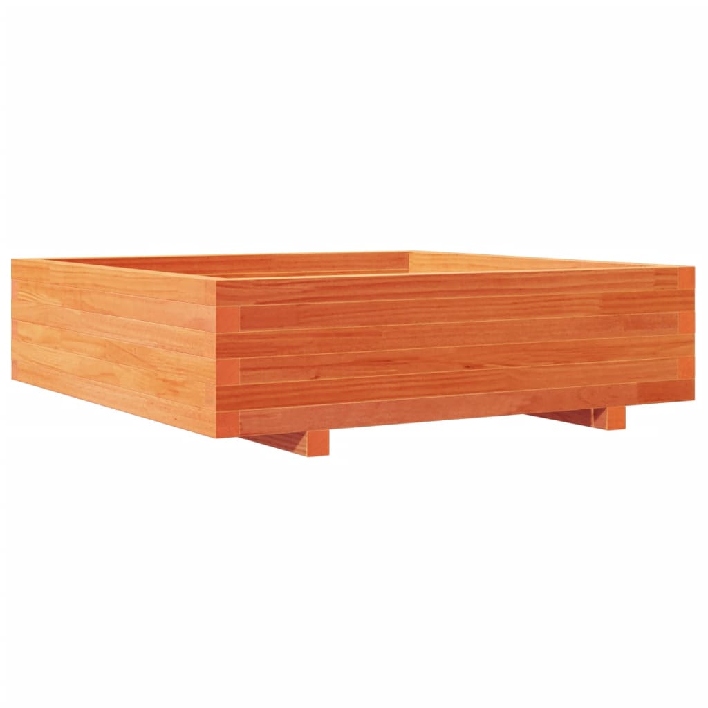 Plantenbak 90x90x26,5 cm massief grenenhout wasbruin is nu te koop bij PeponiXL, paradijselijk wonen!