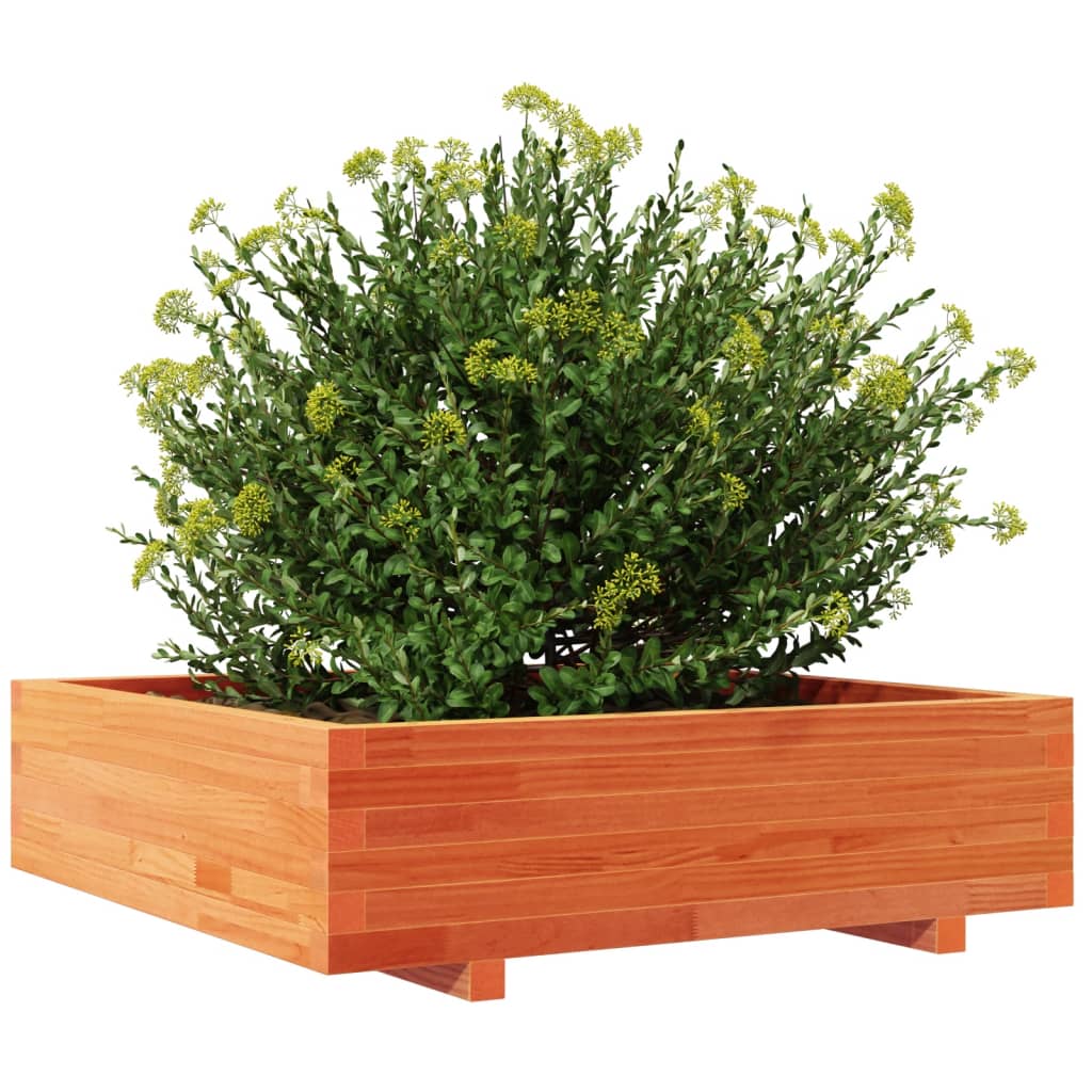 Plantenbak 90x90x26,5 cm massief grenenhout wasbruin is nu te koop bij PeponiXL, paradijselijk wonen!