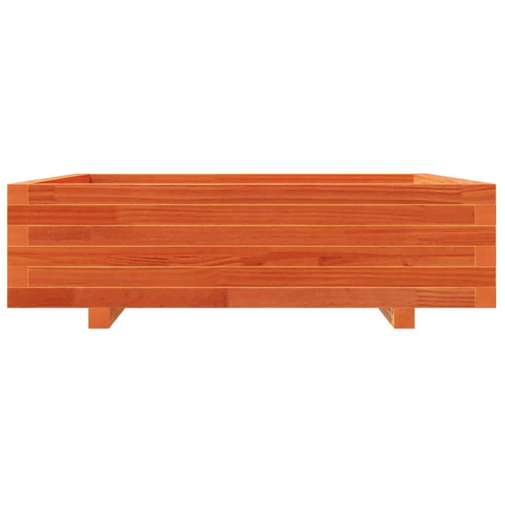 Plantenbak 90x90x26,5 cm massief grenenhout wasbruin is nu te koop bij PeponiXL, paradijselijk wonen!