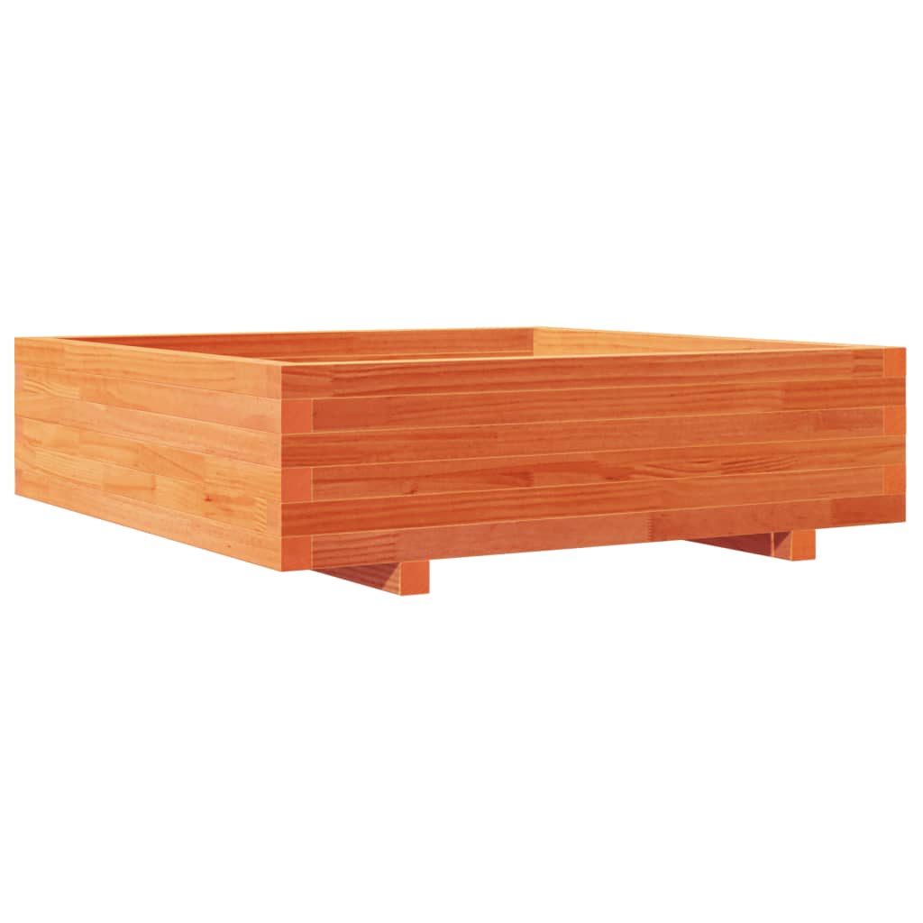 Plantenbak 90x90x26,5 cm massief grenenhout wasbruin is nu te koop bij PeponiXL, paradijselijk wonen!