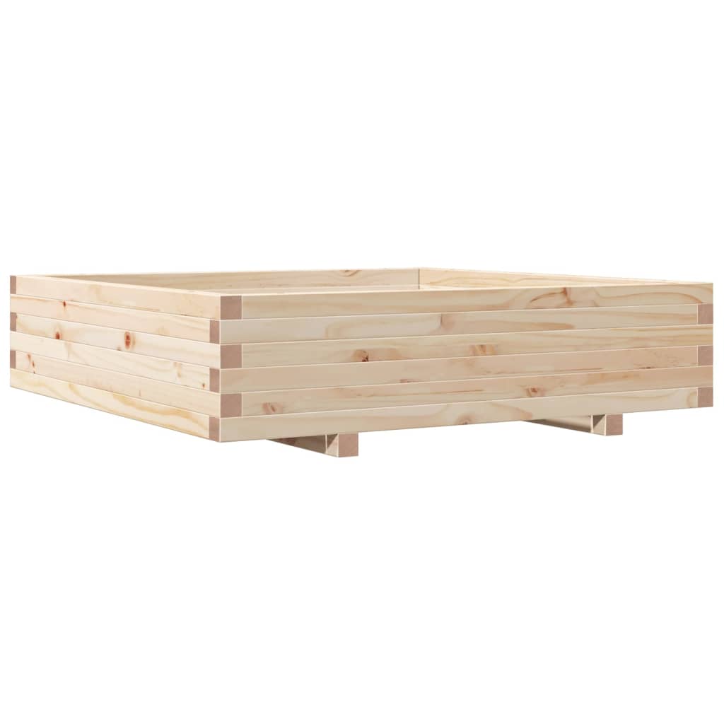 Plantenbak 100x100x26,5 cm massief grenenhout is nu te koop bij PeponiXL, paradijselijk wonen!