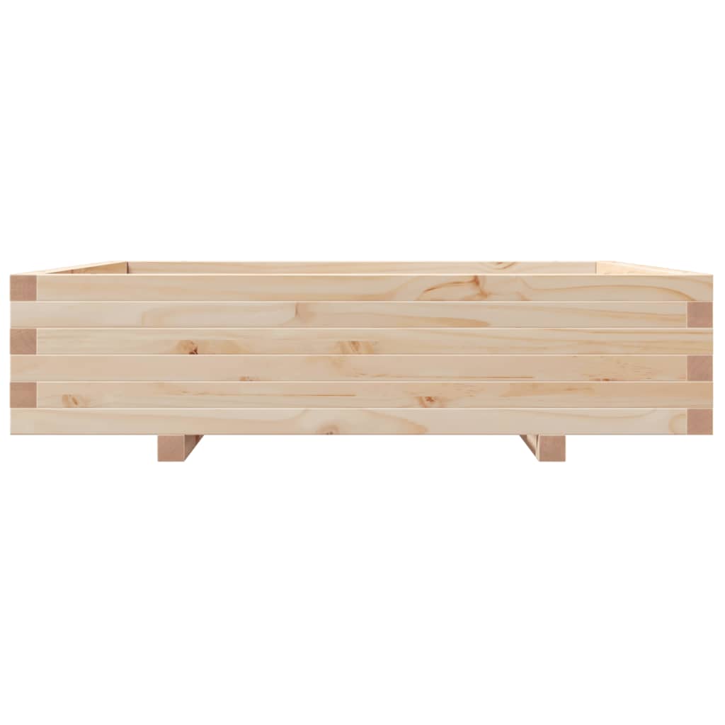 Plantenbak 100x100x26,5 cm massief grenenhout is nu te koop bij PeponiXL, paradijselijk wonen!