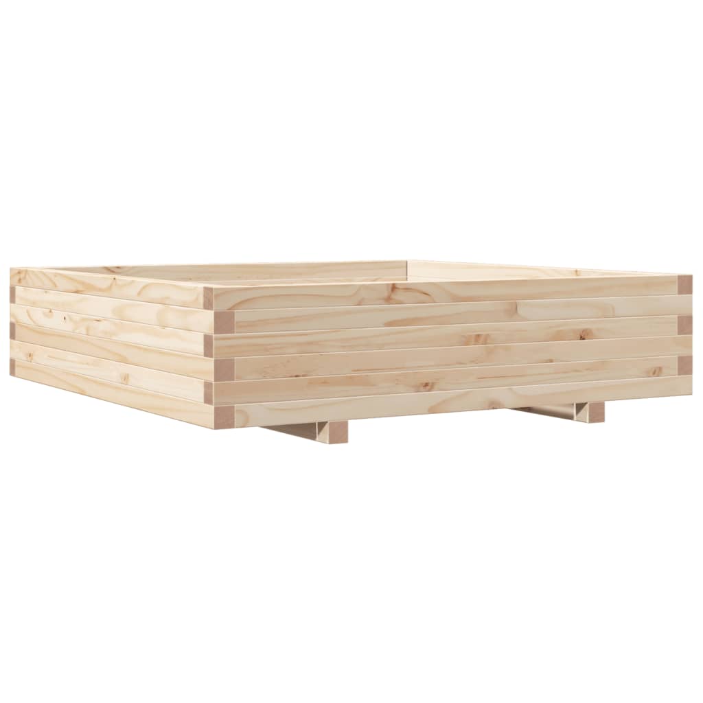Plantenbak 100x100x26,5 cm massief grenenhout is nu te koop bij PeponiXL, paradijselijk wonen!