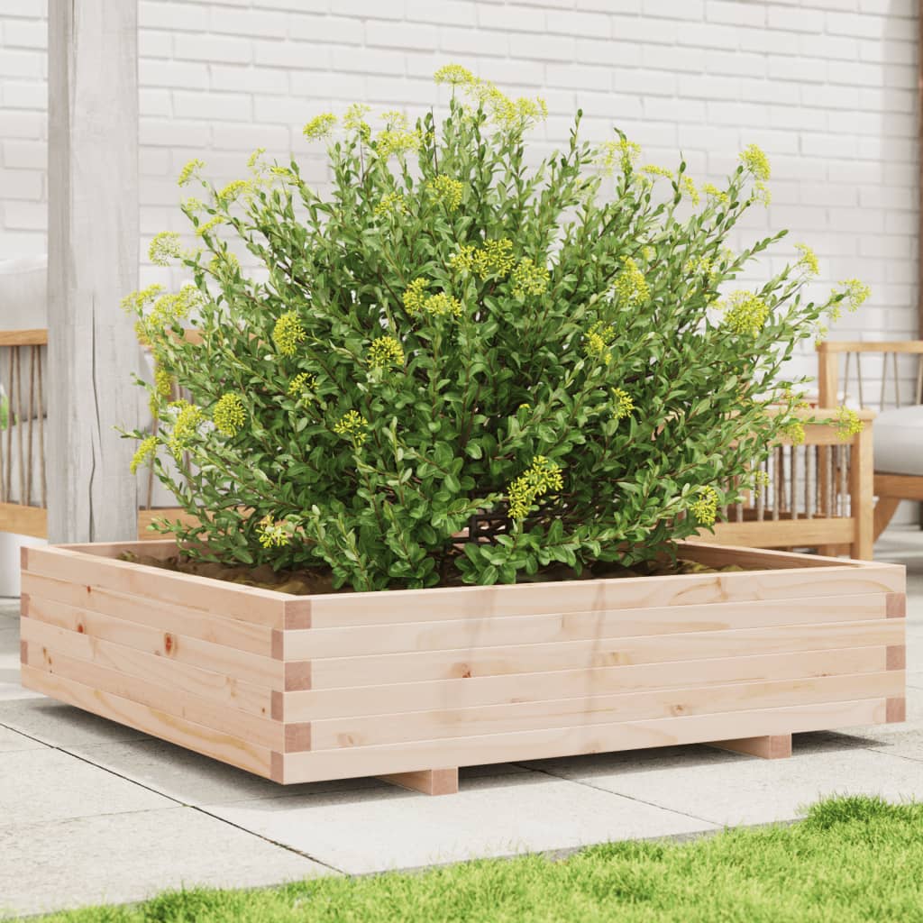 Plantenbak 100x100x26,5 cm massief grenenhout is nu te koop bij PeponiXL, paradijselijk wonen!