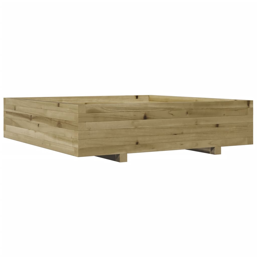 Plantenbak 100x100x26,5 cm geïmpregneerd grenenhout is nu te koop bij PeponiXL, paradijselijk wonen!