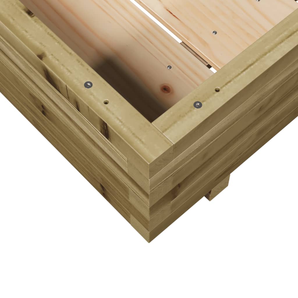 Plantenbak 100x100x26,5 cm geïmpregneerd grenenhout is nu te koop bij PeponiXL, paradijselijk wonen!