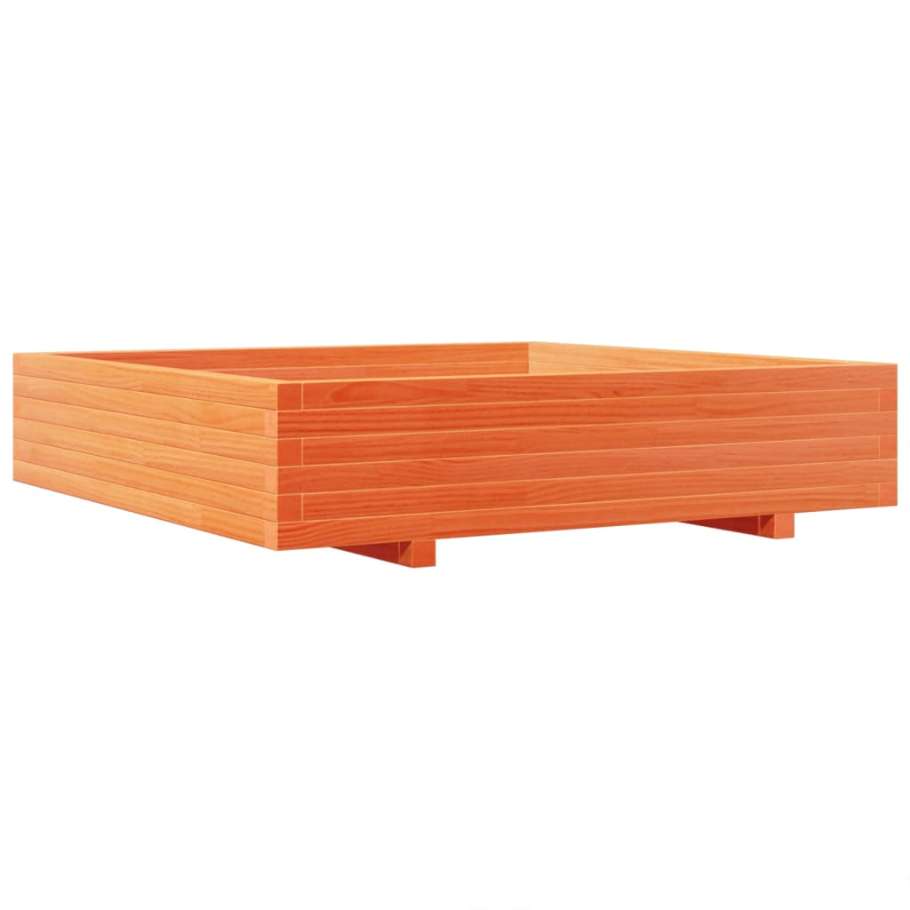 Plantenbak 110x110x26,5 cm massief grenenhout wasbruin is nu te koop bij PeponiXL, paradijselijk wonen!