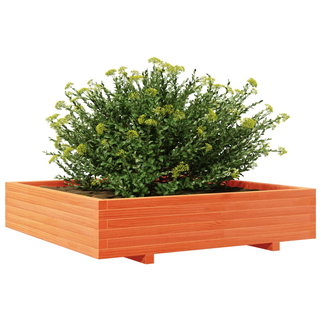 Plantenbak 110x110x26,5 cm massief grenenhout wasbruin is nu te koop bij PeponiXL, paradijselijk wonen!