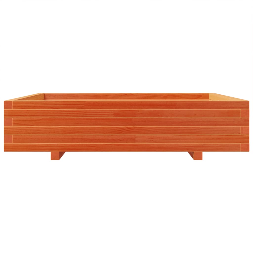 Plantenbak 110x110x26,5 cm massief grenenhout wasbruin is nu te koop bij PeponiXL, paradijselijk wonen!
