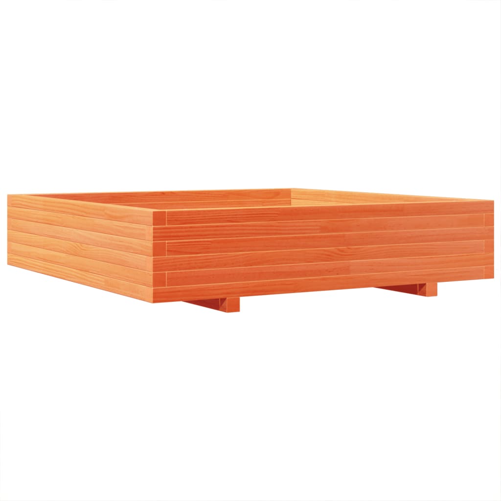 Plantenbak 110x110x26,5 cm massief grenenhout wasbruin is nu te koop bij PeponiXL, paradijselijk wonen!