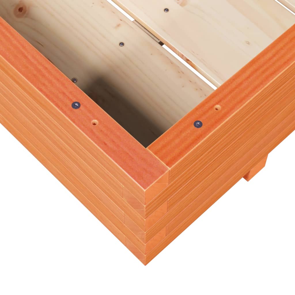 Plantenbak 110x110x26,5 cm massief grenenhout wasbruin is nu te koop bij PeponiXL, paradijselijk wonen!