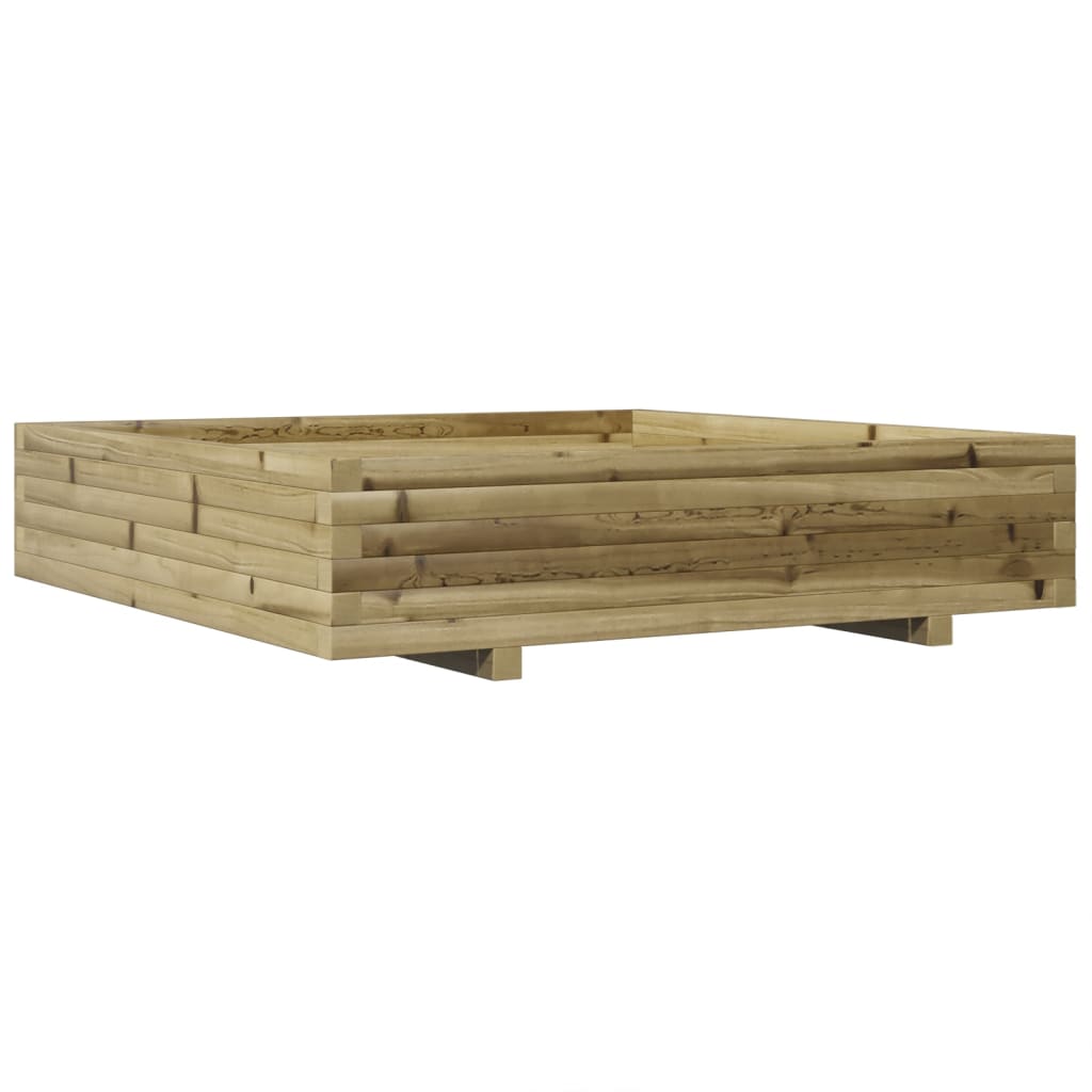 Plantenbak 110x110x26,5 cm geïmpregneerd grenenhout is nu te koop bij PeponiXL, paradijselijk wonen!