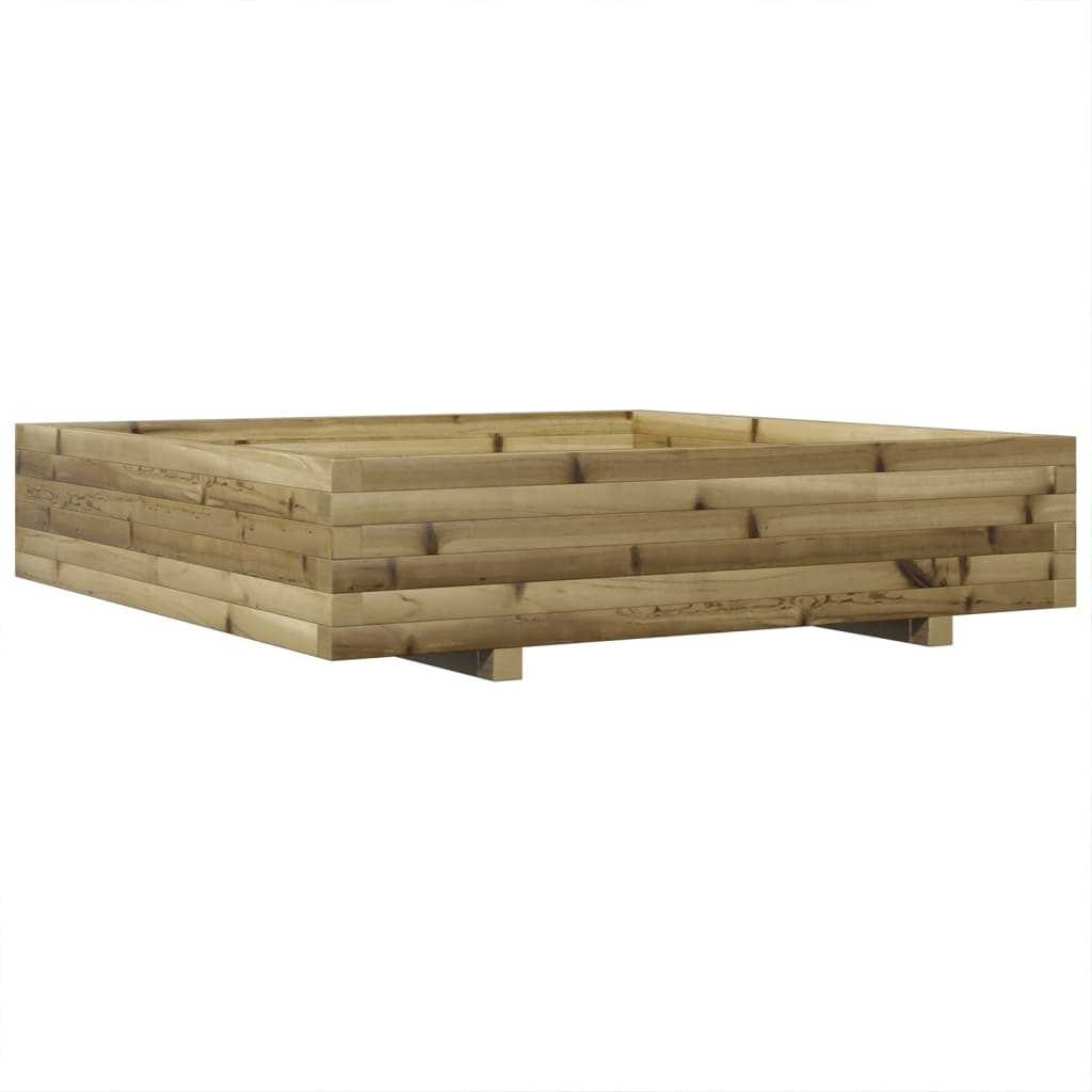 Plantenbak 110x110x26,5 cm geïmpregneerd grenenhout is nu te koop bij PeponiXL, paradijselijk wonen!