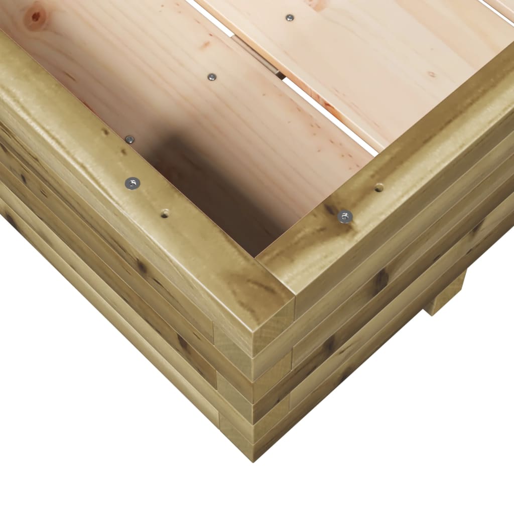 Plantenbak 110x110x26,5 cm geïmpregneerd grenenhout is nu te koop bij PeponiXL, paradijselijk wonen!