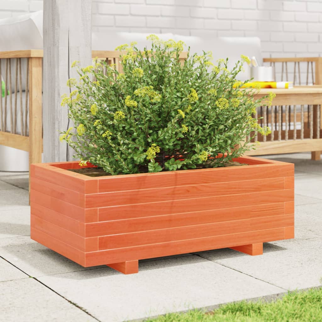 Plantenbak 70x40x26,5 cm massief grenenhout wasbruin is nu te koop bij PeponiXL, paradijselijk wonen!